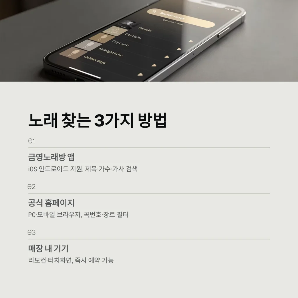 노래 찾는 3가지 방법 노래 찾는 3가지 방법