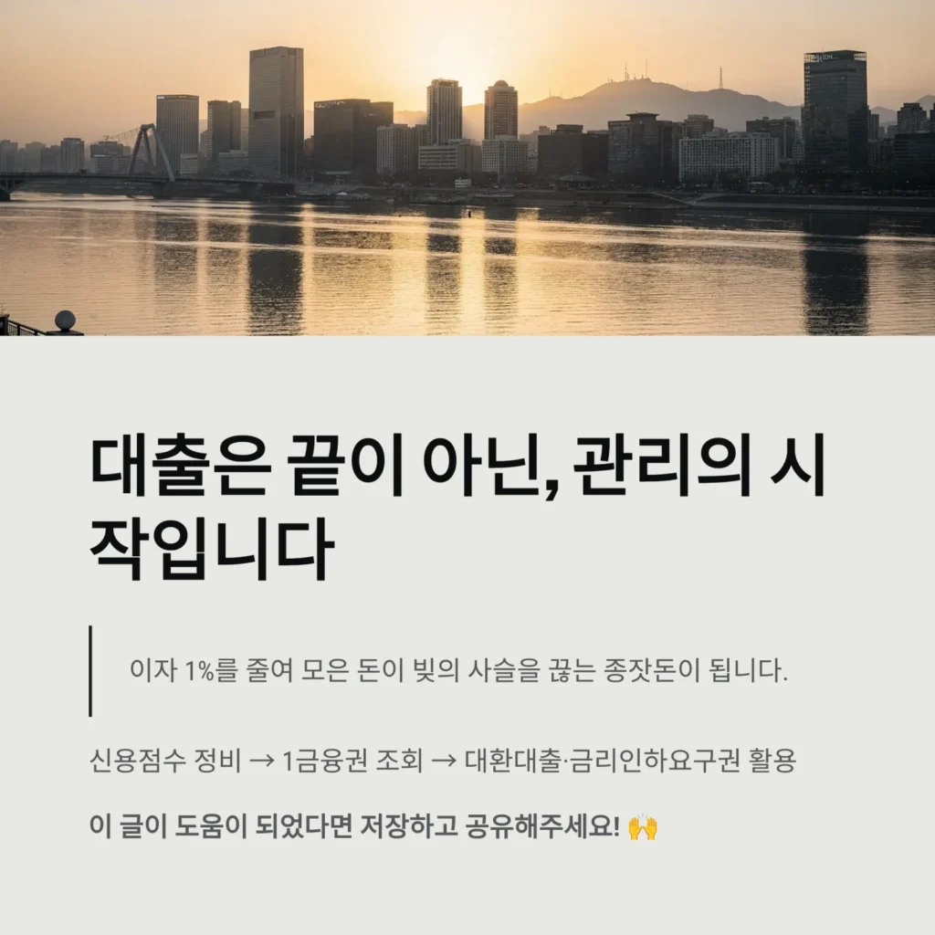 대출은 끝이 아닌, 관리의 시작입니다