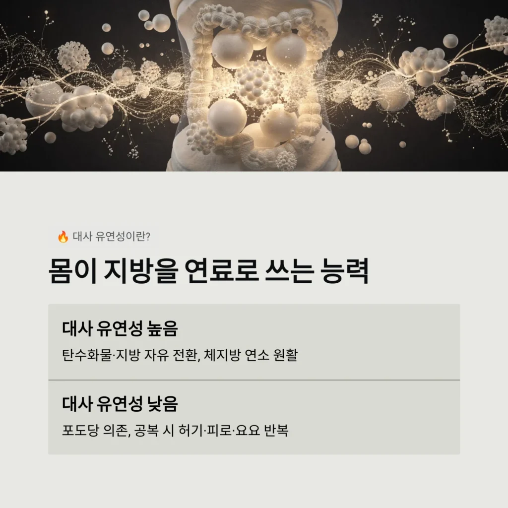 몸이 지방을 연료로 쓰는 능력