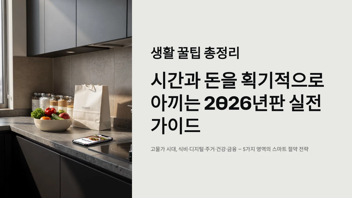 생활 꿀팁 총정리