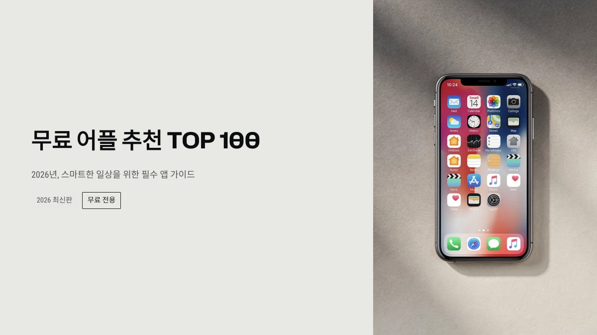 무료 어플 추천