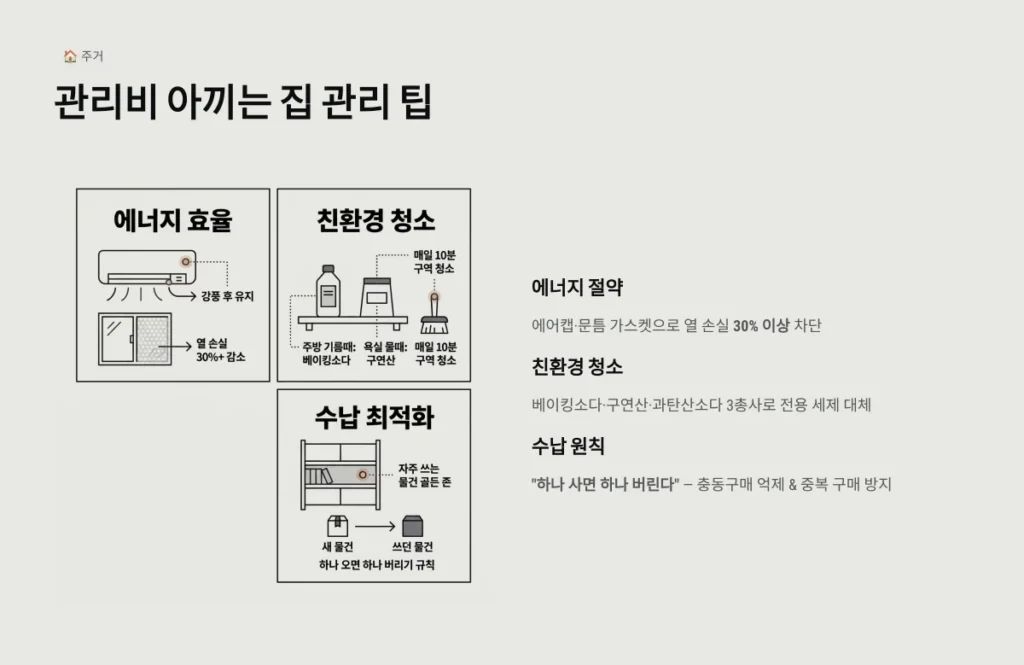 관리비 아끼는 집 관리 팁