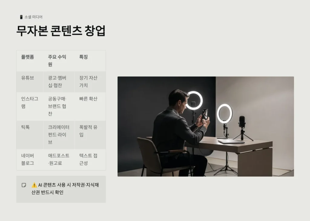 최신 부업 추천 TOP 20: 초보자도 집에서 월 50만 원 더 버는 현실적인 방법 5 무자본 콘텐츠 창업