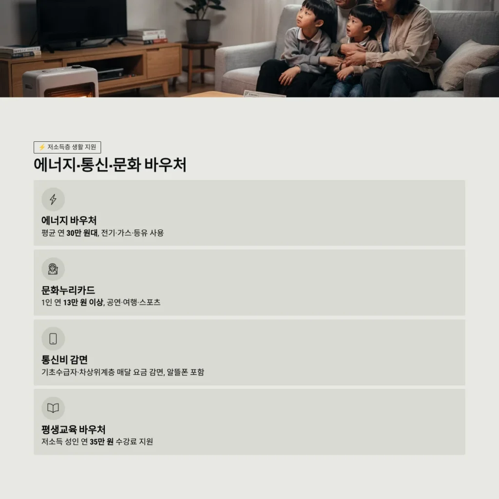 에너지·통신·문화 바우처